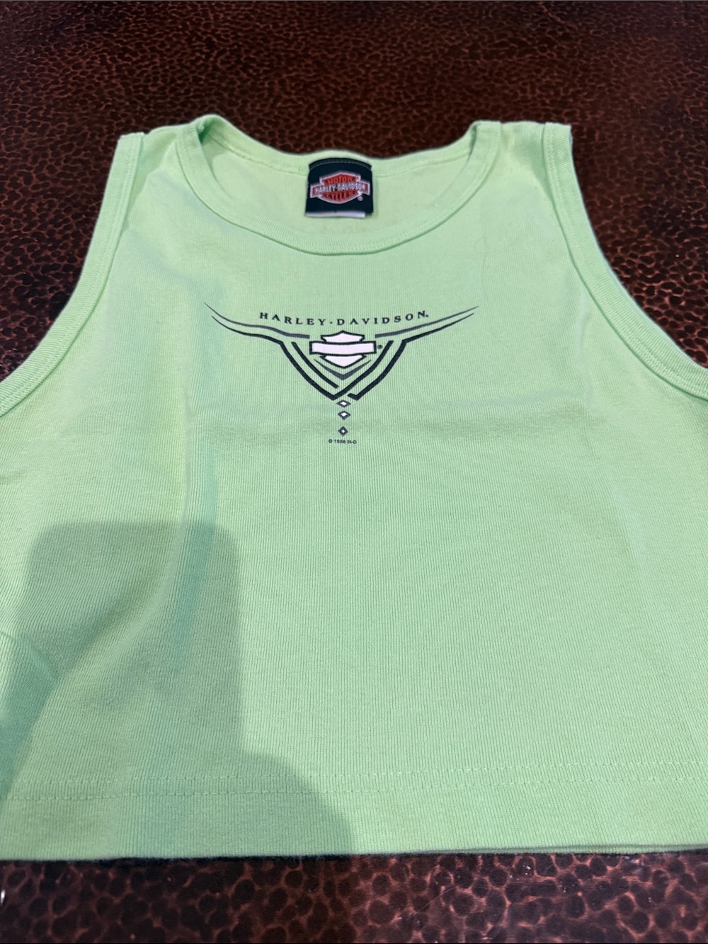 Harley-Davidson Mint Green Logo Crop Tank